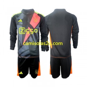 Camisolas de futebol AFC Ajax Guarda Redes Criança Equipamento Principal 2024/25 Manga Comprida